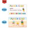 50 Adorable Punch Cards ‘Loyalty Reward Cards’, 3.6X2 Inch Teacher, Behaviour Reward Cards, Small Cards, Incentive Punch Cards