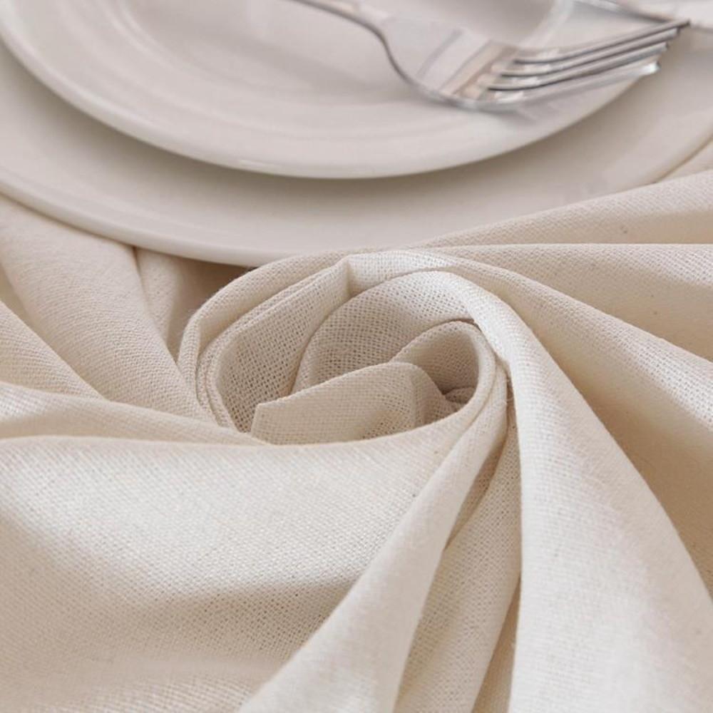 Universal Polyester Cotton Tablecloth White Table Cover Heavy Duty Rectangular Table Cloth  Kitchen