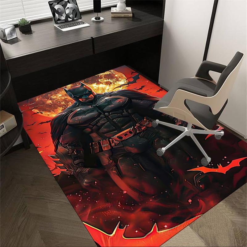 1pc Batman Carpet, for Home & Office Decor, Desk Chair Carpet, Festive Gift,Conference Room CarpetL1044 60cm by 90cm