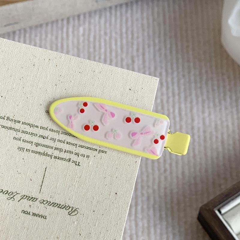 New Polka Dot Dopamine Print Hair Clip - Cute Duckbill Design for Babies and Girls