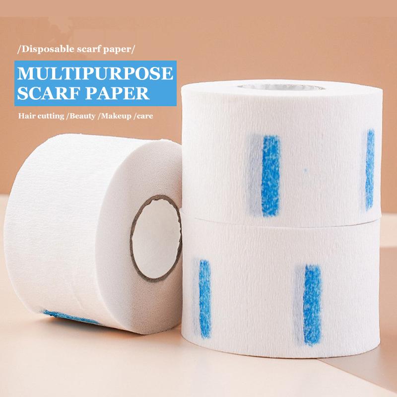 Barber Professional White Neck Paper Barber Disposable Tissue Collar Tapes Salon Hairdressing Necks Covering Tools Accessories