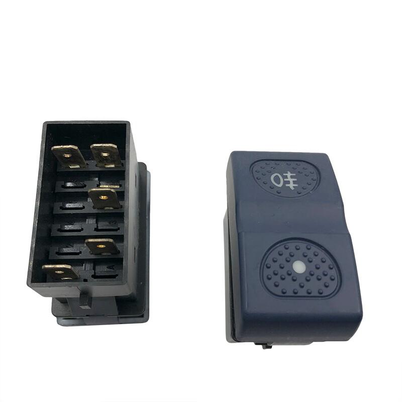 For Hongyan Genlyon Dashboard Rocker Switch Fog Light /Reverse Lamp /Alarm /Hazard Warning Control Button Truck Parts (5pcs) fog light  switch