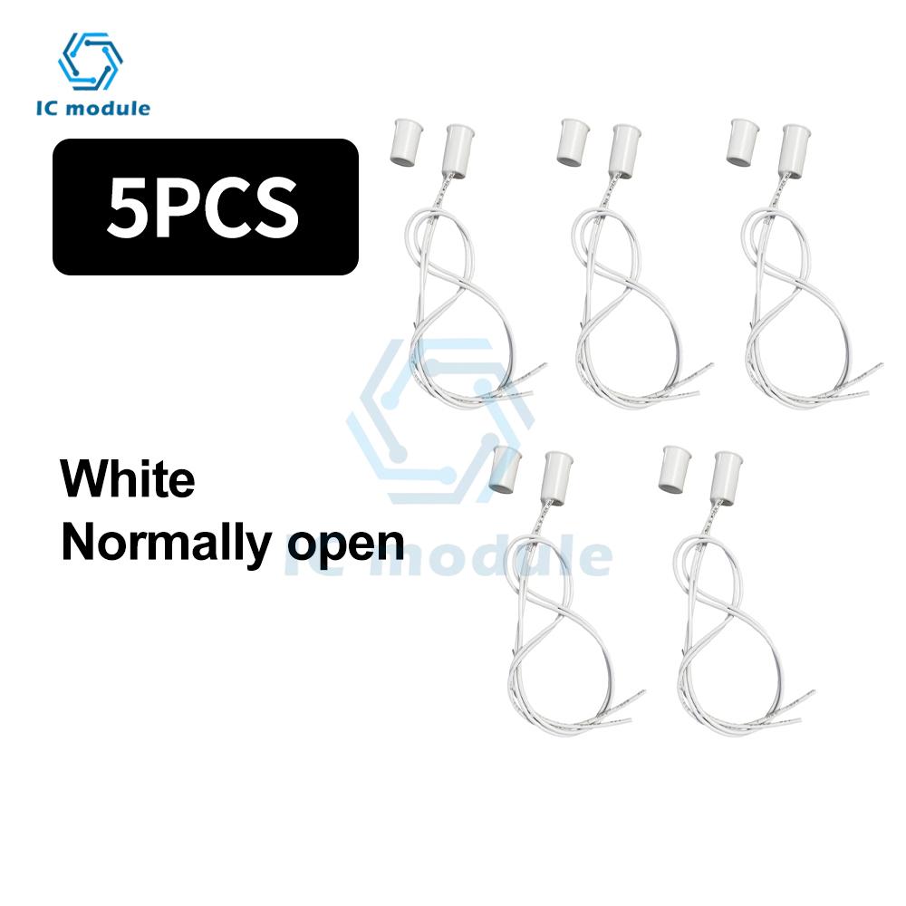 Magnetic Reed Switch RC-33 NC Recessed Wired Window Door Contact Sensor for Home Security and Burglar Alarm Systems