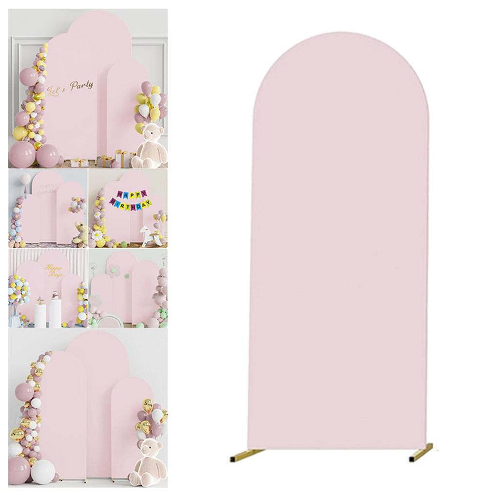 Wedding Arch Cover Round Top Ornaments Flower Door Background Decorative Backdrop Cover for Engagement Baby Shower Decoration