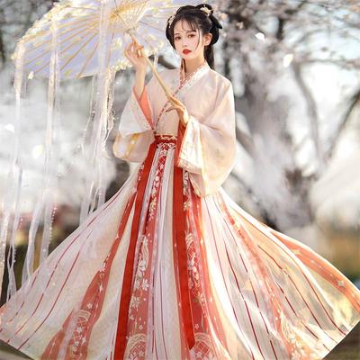 סט בגדי נשים סיני וויי וג'ין בסגנון Hanfu Daily