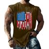 Men's Loose Fit Sleeveless Tank Top Casual Sportswear Muscle Shirt with Tool Print Graphic for Labor Day Outdoor Activities