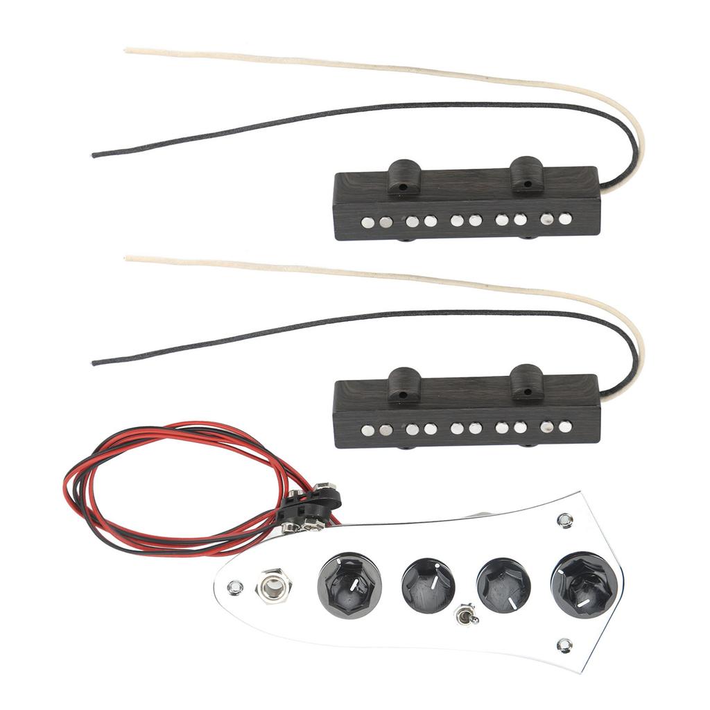 Guitar Bass Pickup Set Standard Replacement 5 String Metal Plastic Pick Up Wired Bass Control Board Kit