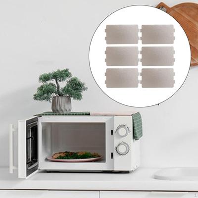 6Pcs Microwave Oven Wave Guard Cover Universal Mica Chips for Restaurant Household