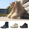 Comfortable Shock Absorbing Men's Military Combat Boots With Durable Rubber Sole