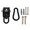 Hammock Hanging Hook Stainless Steel 360 Degree Rotate Strong Bearing Hammock Hanging Kit for Outdoor Use Black