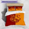 Set Lenzuola Stampato Galatasaray 3 Pezzi Morbido Traspirante Copripiumino Federe Set Lavabile Decorazione Camera da Letto Regalo per la Casa