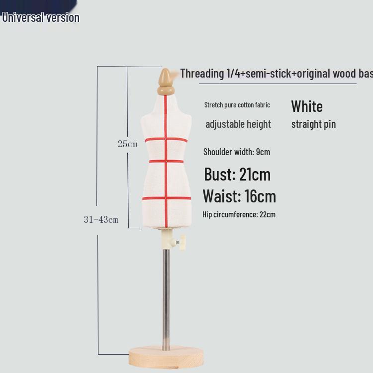 Mini Female Draping Mannequin for Student Tailoring