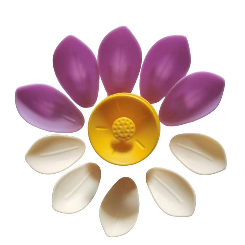 Double-Layer Petals Sealing Clips Creative 3D Lotus Shaped Fixed Tongs for Kitchen Snack Potato Chip Bag Moisture-Proof Sealing