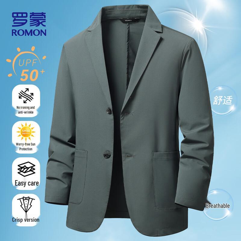 ROMON Men s Ice Silk Sun Protection Casual Suit Jacket 2XL