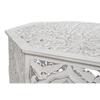 Table Basse - Vintage - Bois MDF - 84 X 84 X 46 Cm - Blanc