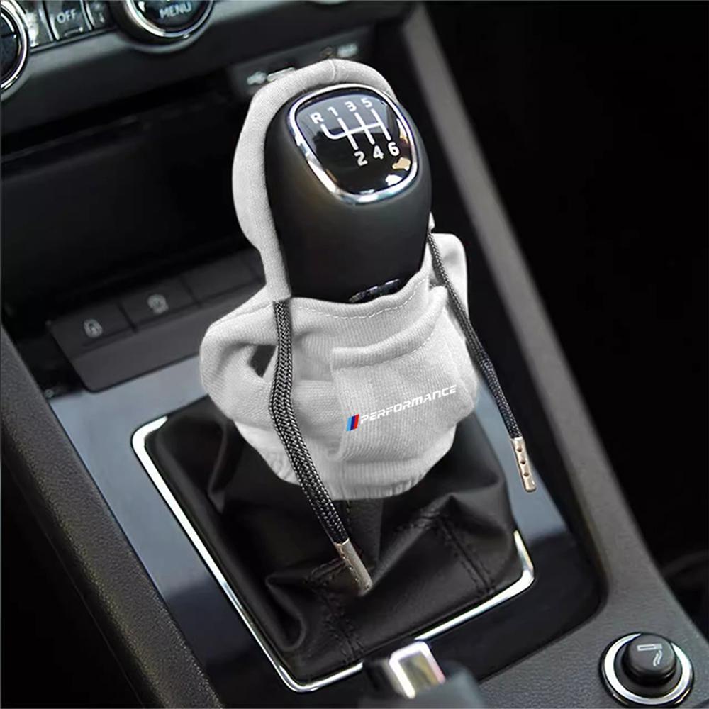 Car Hoodie Gear Shift Knob Cover Manual Handle Change Lever Covers Accessoires For Bmw M Performance E87 E36 G20 E46 E90 E60 F20