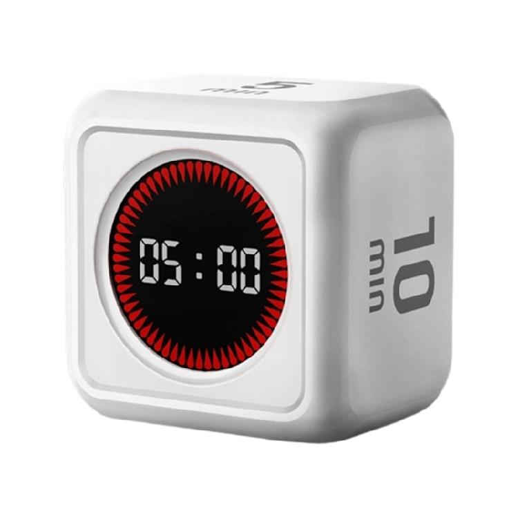 Rechargeable Gravities Induction LED Display Timer Count Down Alarm Cubes Shape Timer Kitchen Time Management Tool белый