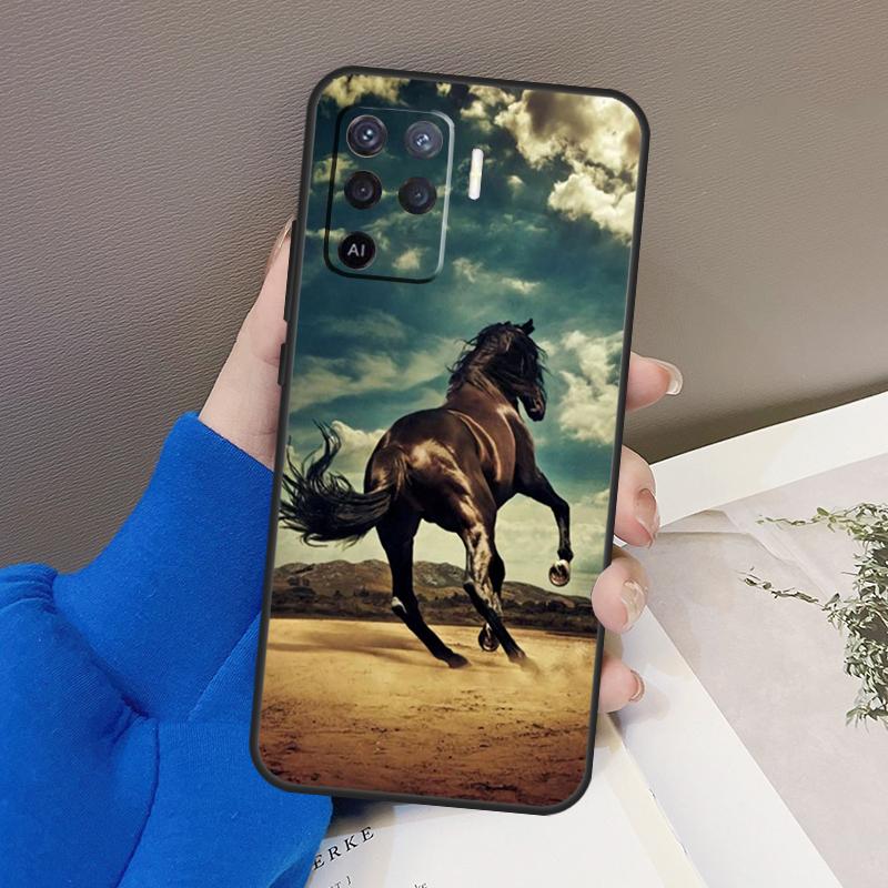 Horses Running Case For Oppo A78 A38 A18 A98 A58 A60 A80 A40 A96 A76 A16 A94 A74 A54 A15 A17 A57 A77 A5 Pro