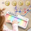 Multifunctional Children's Electronic Piano With Rainbow Lights Colorful Music Box For Babies