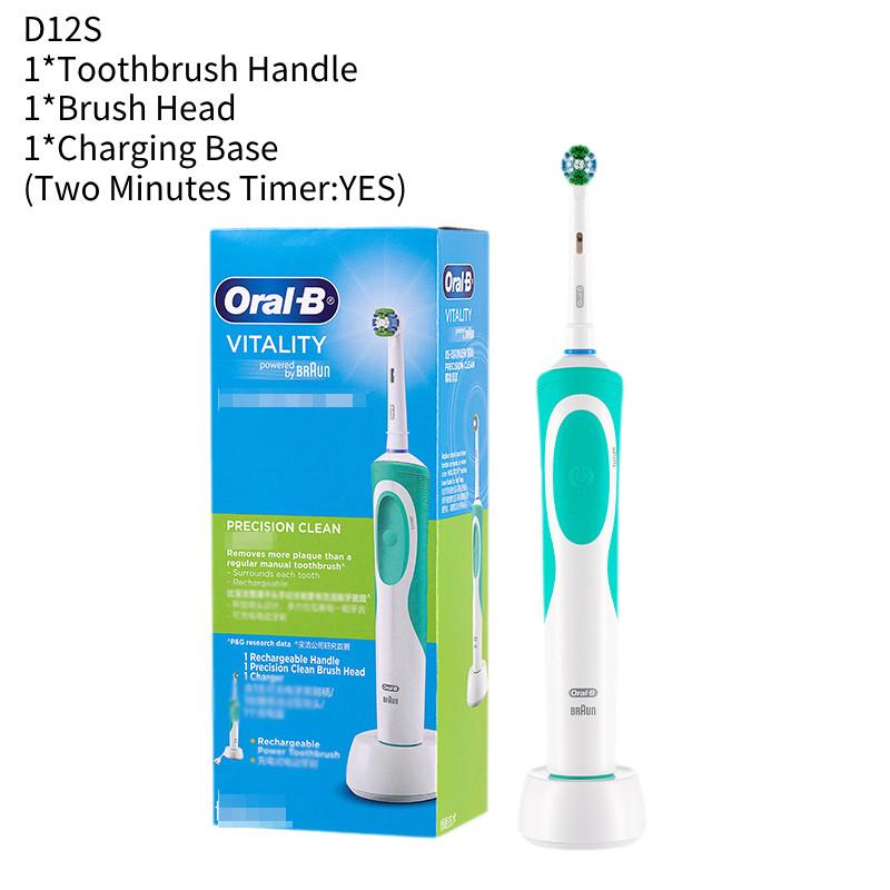 Oralb D12 Electric Toothbrush Advanced Sonic Technology Rechargeable With Multiple Colors зелёный
