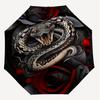 1PC Snake Rose Umbrella-8-Rib Reinforced Portable Folding Travel Suitable for All Seasons Outdoor Daily Use-H0392