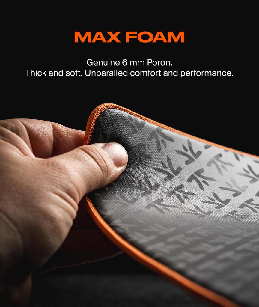 FnaticGear FOCUS3 MAX XL Gaming Mouse Pad, 6mm Thick PORON Foam with Smooth Surface, 480x480mm, XL Size, MP0008-002, MS0714