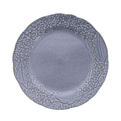 Tableware East Plate M 22cm Bouquet Blue Gray