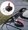 Car Roof Tent & Sunshade: Rear Side Awning, Black Glue, Rainproof & UV Protection for Camping