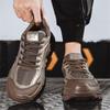 Herrenschuhe Herbst 2024 neue Mesh-Sportschuhe Herren Freizeitschuhe Student atmungsaktiv trendige Schuhe dicke Sohlen erhöhen