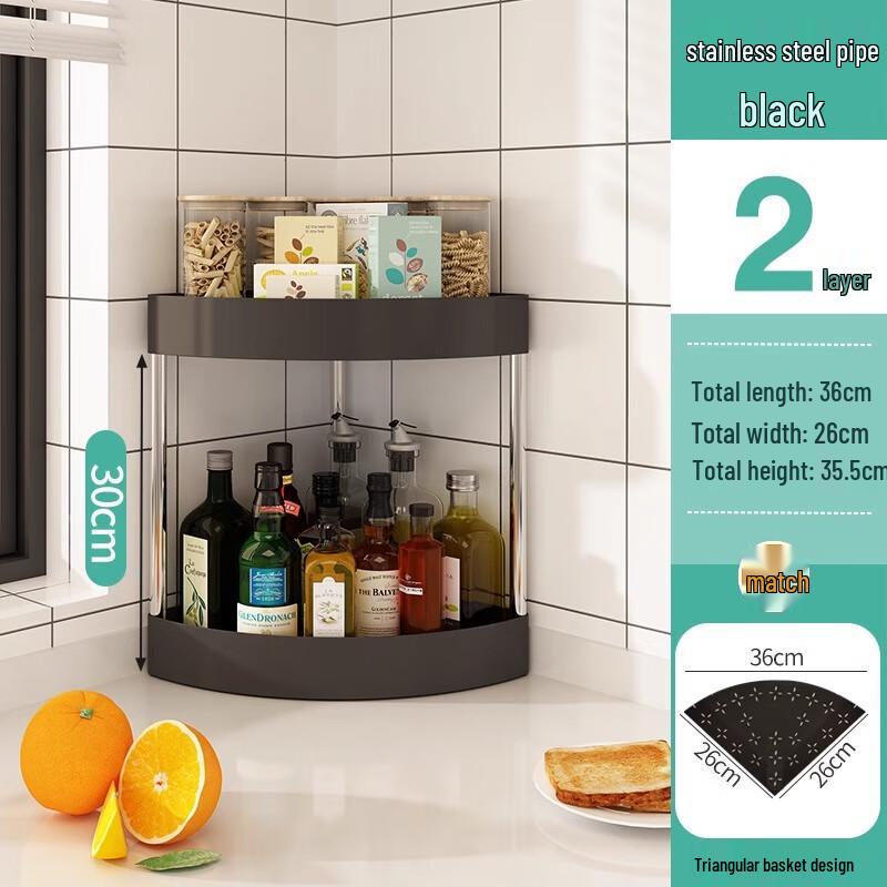 

Kitchen Countertop Corner Storage Rack