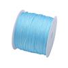 50Yds 0.8mm Crafts Nylon Cord For Jewelry Making Beading Braided Nylon Satin String for Bracelets Rattail Trim Chinese Knot