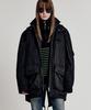 Lmood Refine Fishtail Hooded Field Parka Black