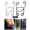 50 Pairs Metal Buckle Waist Adjustment Accs Sewing Hook Clasp Button Collar Invisible for Bra Extender Underwear Jeans Pants