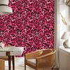 Pink Glitter Leather Wallpaper in Pink, Burgundy and Black 50x1000