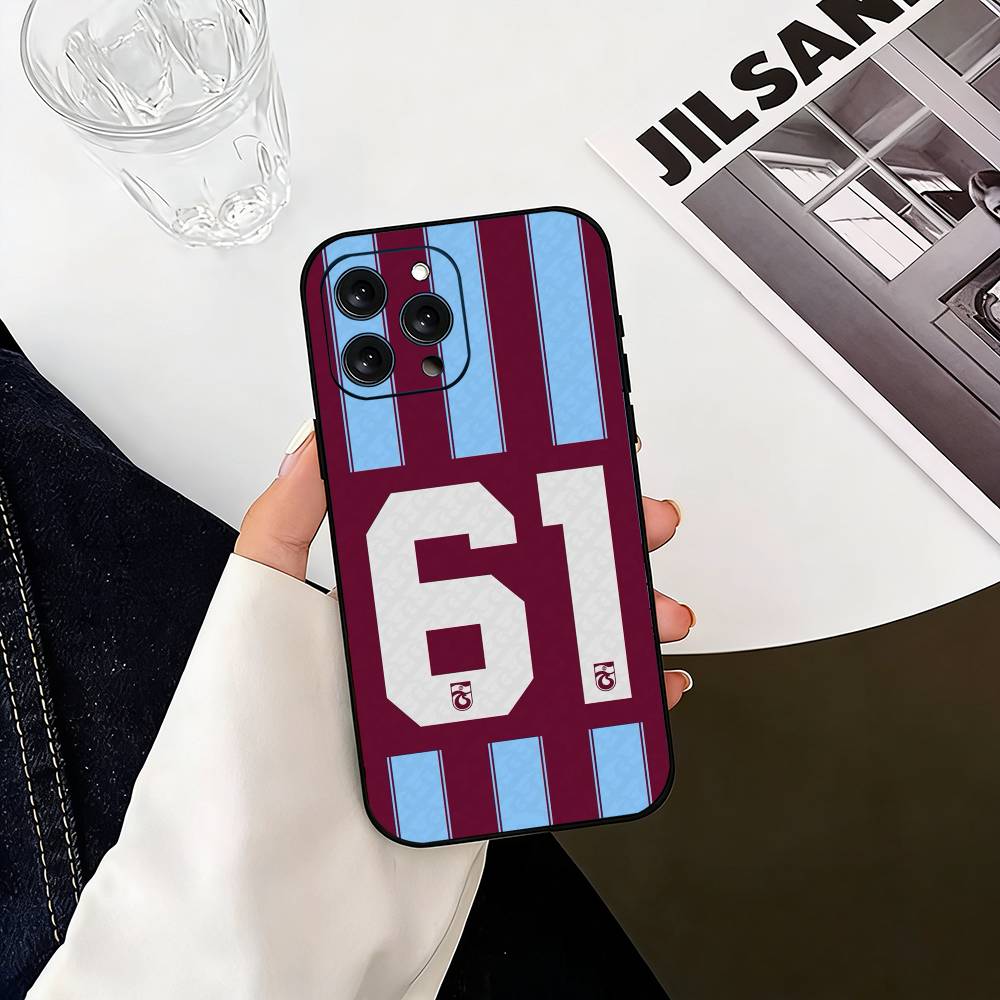 

Trabzonspor Phone Case For iPhone 17, 16,15,14,13,12,11 Plus,Pro Max, Others Soft Black Cover iPhone12