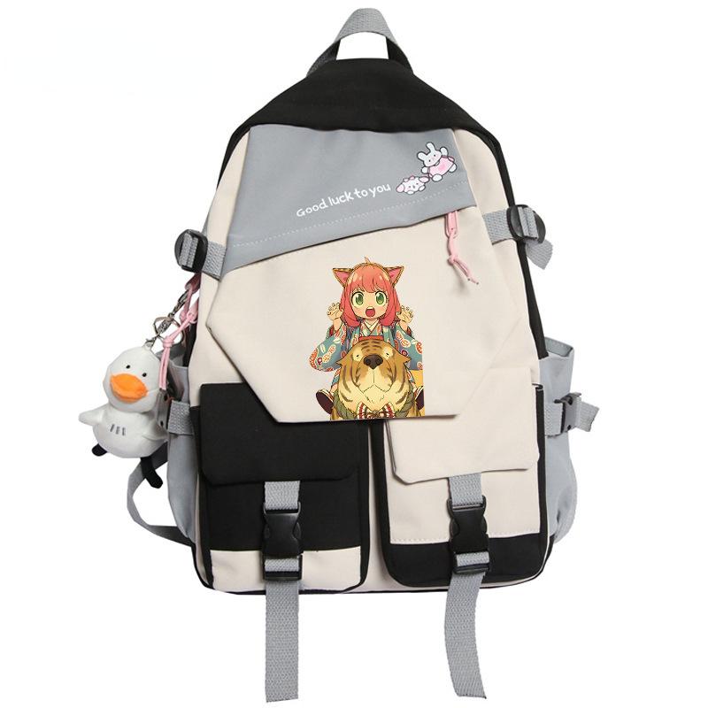 Backpack, Spy Play House, Large-Capacity Youth Schoolbag Outdoor Travel Bag Around Animation