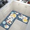 Washable Kitchen Floor Mat Parlor Carpet Bedroom Long Rug Bathroom Entrance Doormat Toilet Anti -Slip Anti -Fatigue Absorbent Mats 