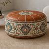PU Leather Ottoman Pouf Foldable Storage Ottoman New Floor Seat Cushion  Multipurpose Storage