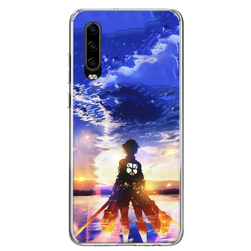 Attack on Titan Anime Cover Phone Case For Huawei P30 P20 P10 P40 P50 Pro Mate 20 40 30 10 Lite Popular Fundas Art Gift Coque