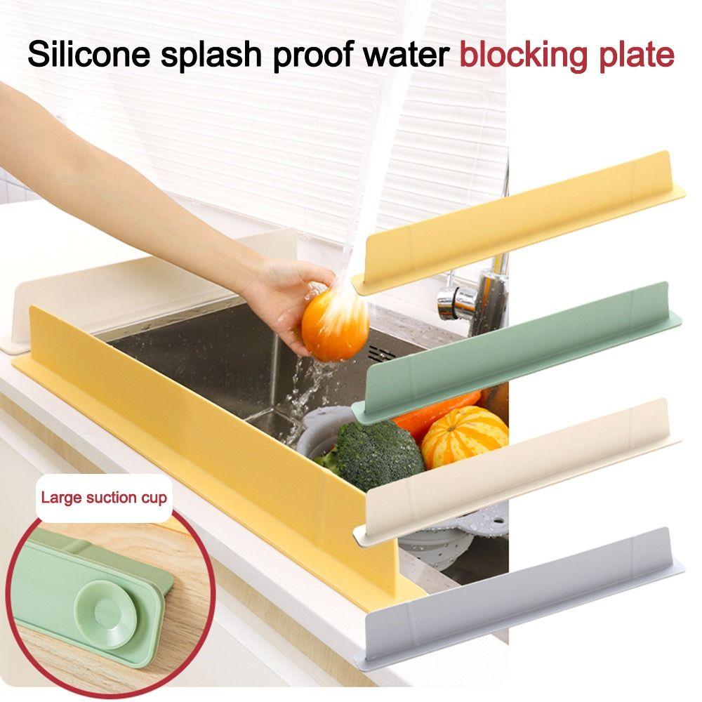Oil-Proof Water Baffle Plate Silicone Sink Guard Baffle Sink Baffle Splash Guard  Kitchen Supplies