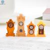 1/8Pcs Vintage Miniature Wall Clock Toy 1:12 Scale Dollhouse Furniture Accessories European Model Decor