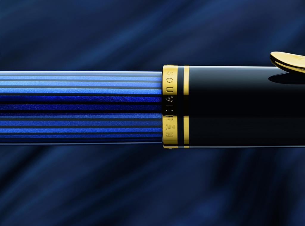 Pelikan R800 Ballpoint Blue Stripes R800 Souverän Pen, Water-based,