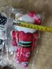 50th Anniversary KT Cat Houndstooth Leash & Teddy Bear Plush Kimono Pendant Set