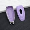 Car Key Case Cover for Ford Focus 3 4 ST MK3 MK4 Fiesta Kuga Mondeo C-Max Titanium 3 Buttons Silvery Key Bag Fob KeyChain Holder