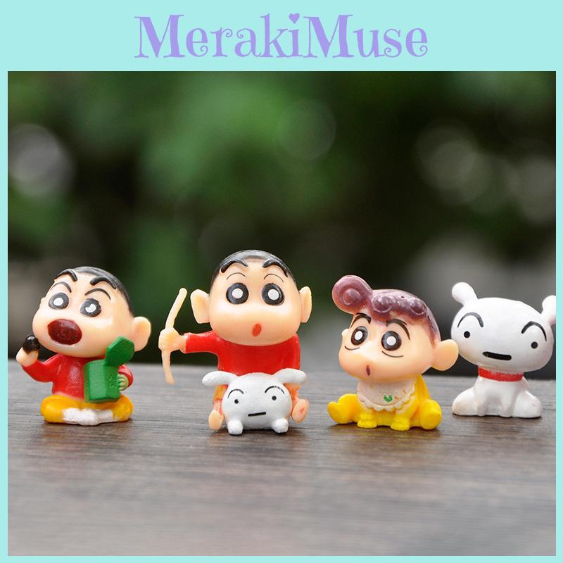 Shinchan Mini Collectible Pvc Figurine For Creative Diy Decorative Gift Box