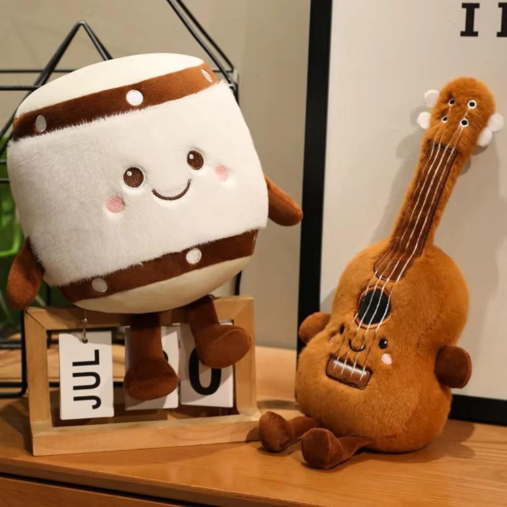 Soft Musical Instrument Plush Doll Simulation Guitar Drum Plush Toy Piano Plush Toy  Home Decor