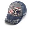 Retro Shark Embroidered Baseball Cap Cotton Solid Color Men Women Unisex Animal Cartoon Streetwear Hip Hop Urban Street Style Sun Hat Outdoor Sport
