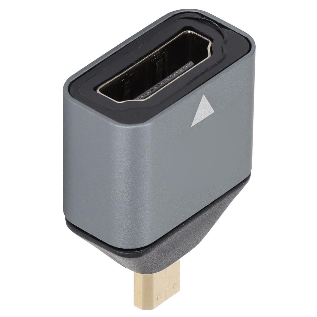 HD Multimedia Interface Adapter Male to Female Aluminum Alloy 4K Micro HD Multimedia Interface Adapter