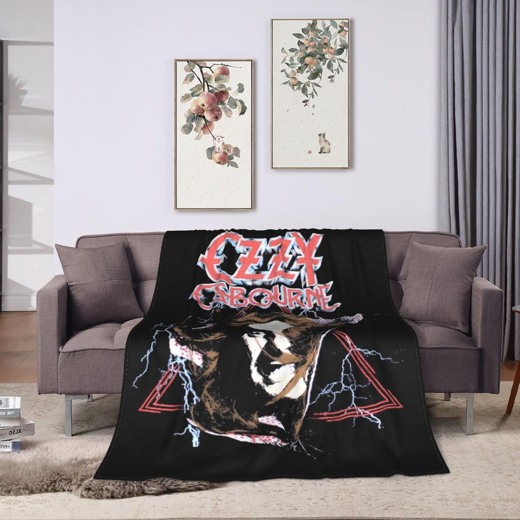 Ozzy Osbourne Rock Band Deka Fleece Jaro Podzim Multifunkční Měkké Přehozy pro Lůžkoviny Cestovní Lůžkoviny Přehozy