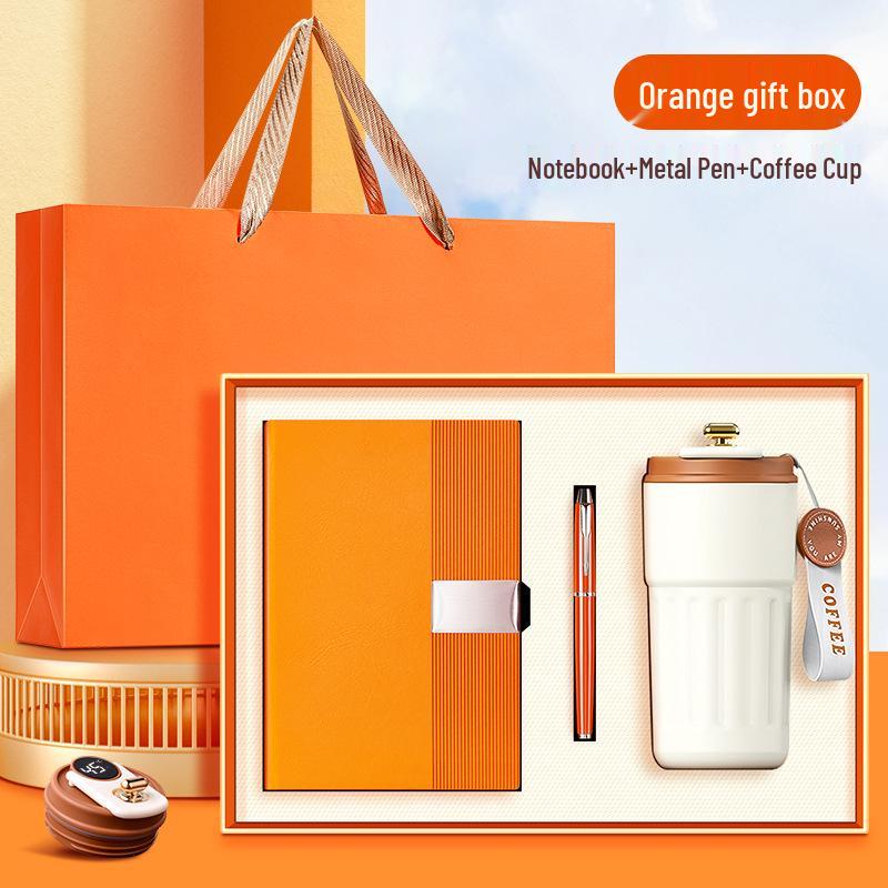 Insulated Cup, Umbrella & Notebook Gift Set for Customers, Employees & Teachers